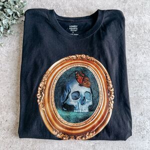 Lonely Hearts Club Black Short Sleeve Graphic Tee Size Large